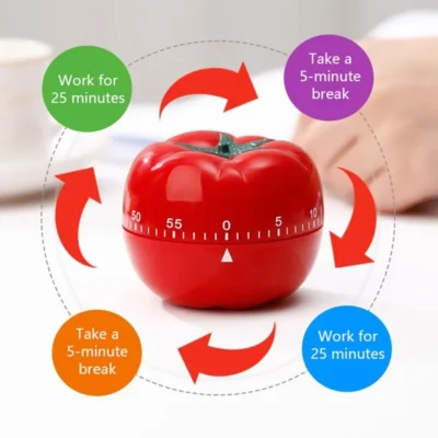 1pc Red Tomato Shape Kitchen Cooking Timer Reminder Alarm Clock Creative Cute Timer Mechanical Timer Durable Cooking Gadgets