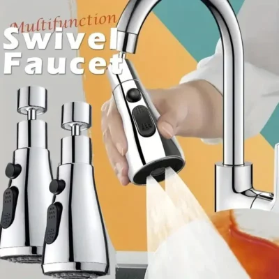 1pc Faucet Extender Metal Alloy,Three Modes,Head Water Saver Home Extended Shower Spray Filter