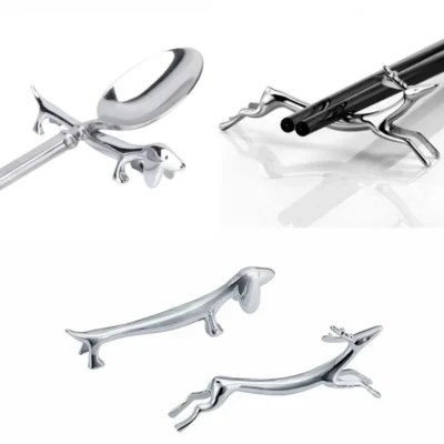 1/3/5PCS Cutlery Bracket Dog Chopsticks Holder Stainless Steel Chopsticks Rest Dinner Table Supplies Home Kitchen Accessories
