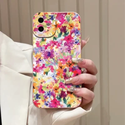 Oil painting Flowers Pattern Design Print Case For Samsung Galaxy S25 S24 S23 Ultra S22 Plus S21 FE A56 A35 A55 A34 A54 A53 Case