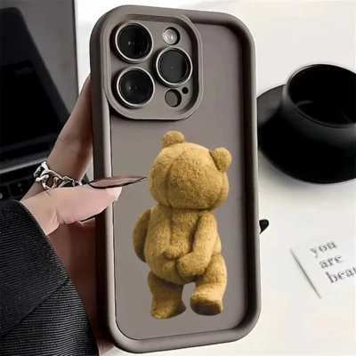 Case For Samsung A54 Cases For Galaxy S24 Ultra A14 A34 A13 A23 A33 A53 A32 A52 S23 FE S22 S21 Plus Funny Bear Silicone Cover