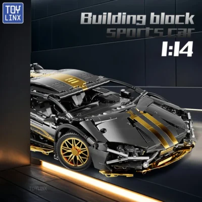 67129 Car MOC 1280pcs Building Blocks Car and Construction Toy Adult Collectible Cars Set to Build 1:14 Scale Sports Car Model