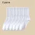 6 Pairs White