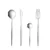 4pcs cutlery silver