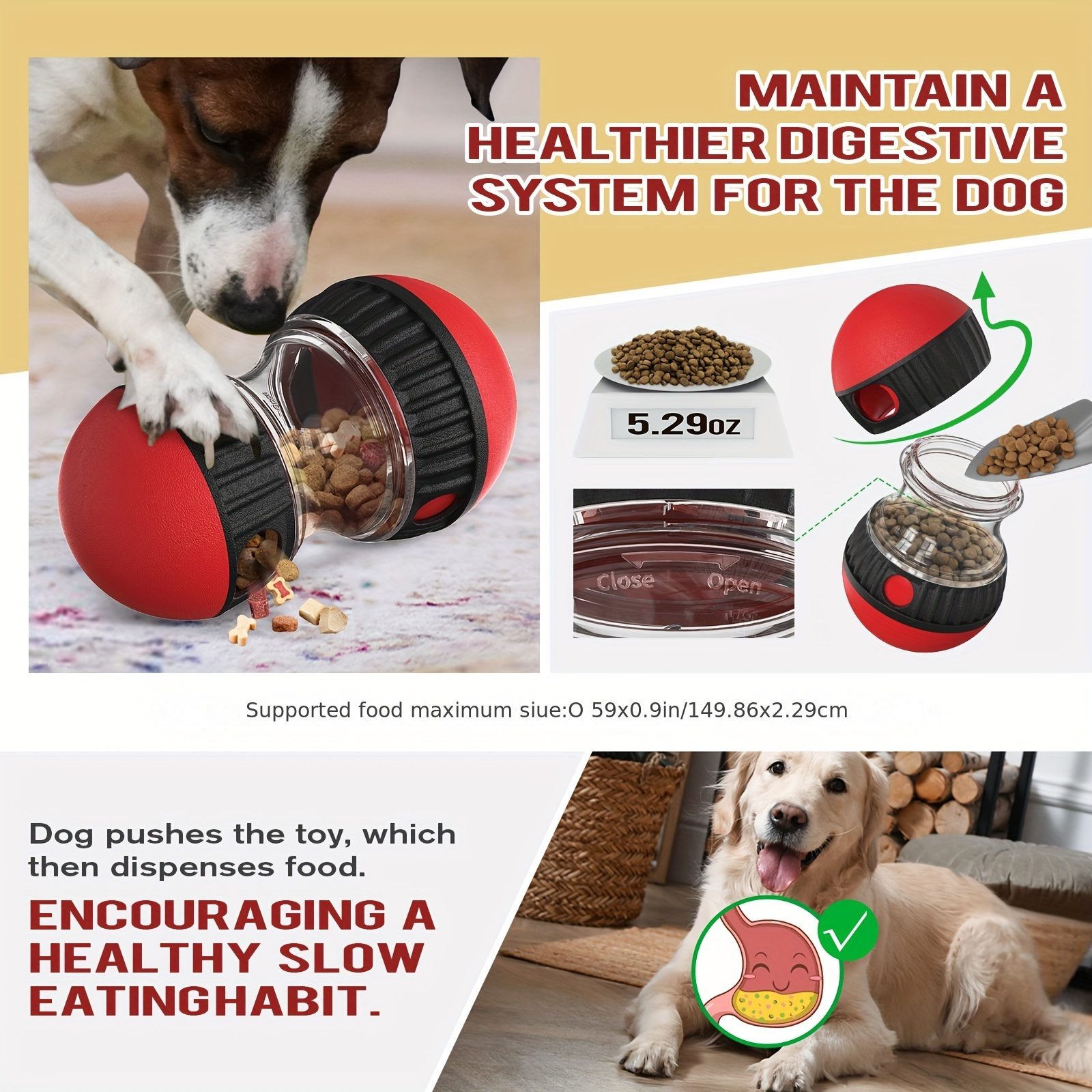 1pc Dogs Toy To Hide Food, Slow Feeding Toy, Ball-shaped Toys, Enjoy Interactive And Educational Dog Toys Christmas Gift