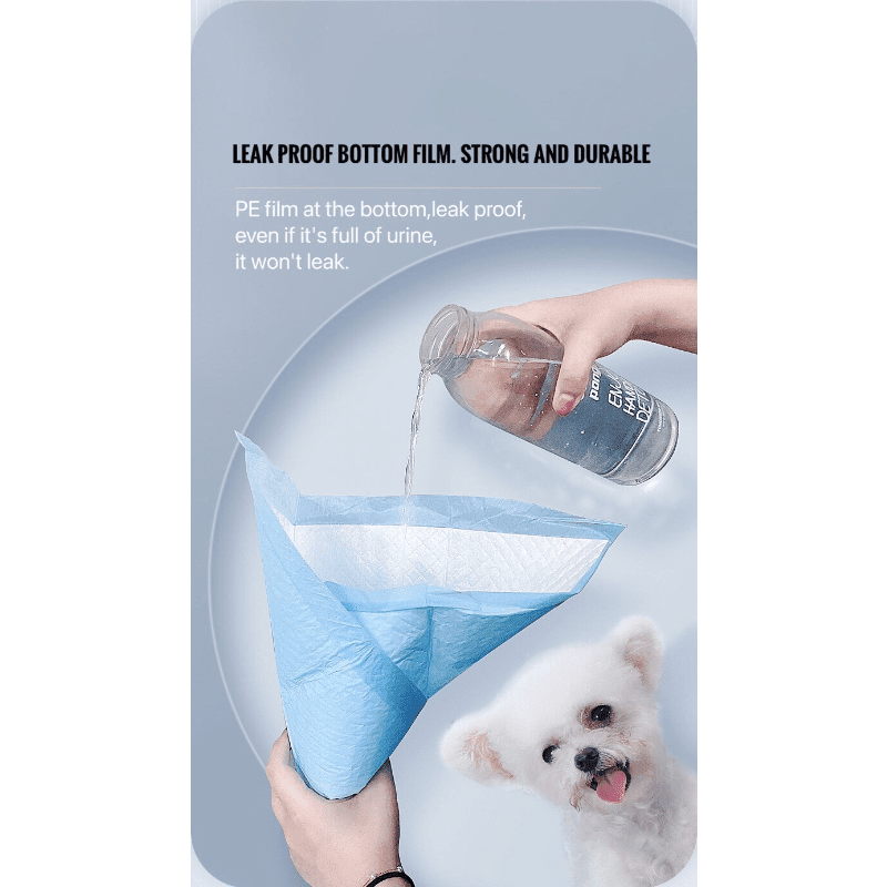 20pcs Disposable Dog Pee Pads, Highly Absorbent Dog Potty Training Pads, Odor Control Dog Diaper Pads