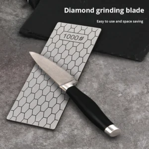 Professional Diamond Knives Sharpening Stone 600# 800#1000# Knife Sharpener Ultra-thin Honeycomb Surface Whetstone Tool