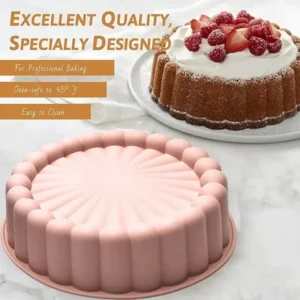 Silicone Sunflower Silhouette Cake Mold Round Diy Baking Molds Multi Purpose High Temperature Resistant Silicone Cake Mold Tools