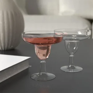 20Pcs Plastic Champagne Glasses Disposable Cocktail High Martini Glasses Flute Glasses Wedding Party Juice Drink Bar Cups