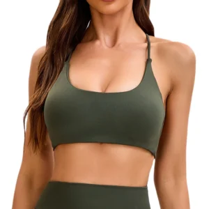 NCLAGEN Dynamic Twist Back Bra High Support Sports Top Women Gym Wear Workout Push-up Seamless Yoga Underwear Fitness Running