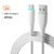 USB A - Type C White