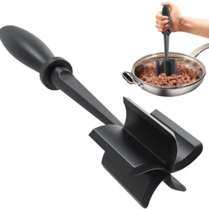 1pc Meat Chopper, Hamburger Chopper, Premium Heat Resistant Masher And Smasher For Hamburger Meat, Ground Beef, Ground Turkey