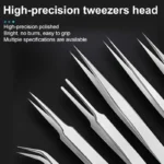6-piece stainless steel tweezers Ts-15 succulent plant DIY elbow tweezers gooi tweezers set - Image 5
