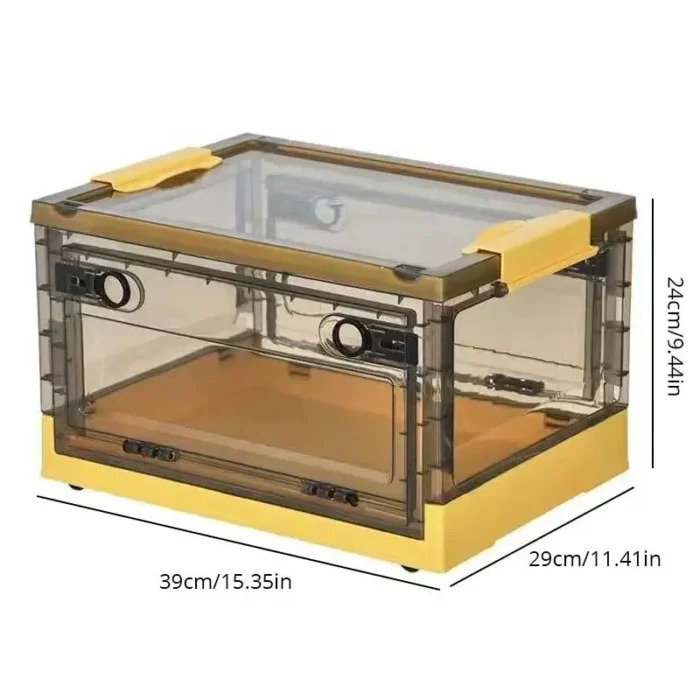 1pc Foldable Storage Trunk Open Storage Box Transparent Storage Box Home Wardrobe Clothes Organizer Large Capacity Clear Plastic - Image 6