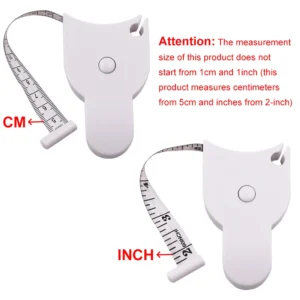 Automatic Telescopic Tape Measure Body Measuring Tape Sewing Ruler Tools Centimeter Tapes For Body Meter Measure White Tools