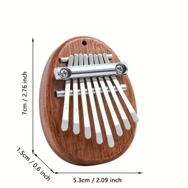 8 Key Mini Wooden Kalimba High Quality Exquisite Finger Thumb Piano Marimba Musical Good Accessory Pendant Gift - Image 6