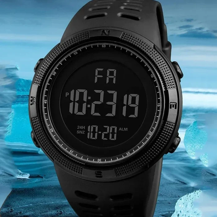 kf-S01b91a1de2b74cab89e1e6ac3577e0b3C Electronic Watch For Mens Military Sports Watches Luminous Multifunction LED Digital Wristwatch for man kids Boy Student Teen - Image 1