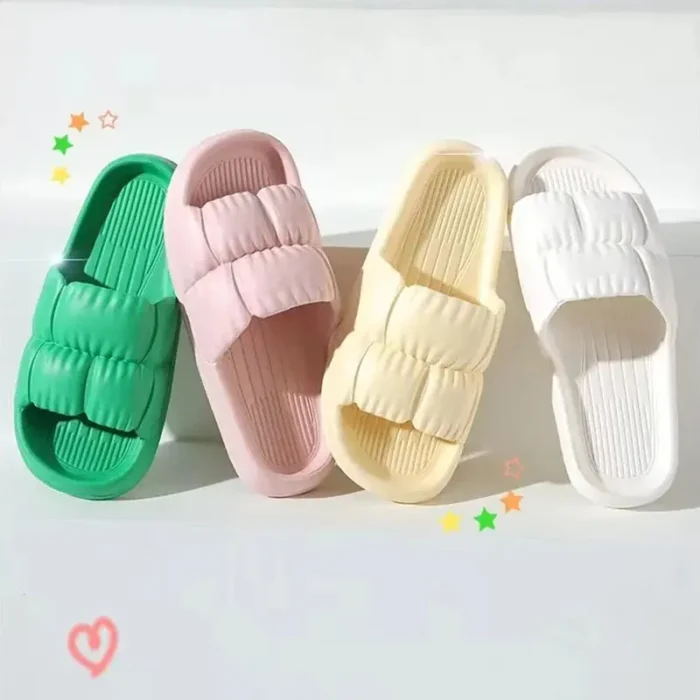 Soft Bottom Slippers for Women Home Bathroom Home Bath Non-slip Couple Summer Sandals for Men Summer Wear Comfortable - Image 1