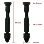 Mini Tool Set with Black Hand Twist Drill 10Pcs Fried Dough Twists Drill for Woodworking Drilling Rotary Wood Holes Tools - Image 6