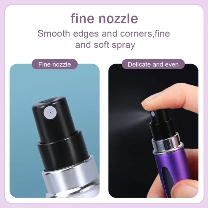 kf-S028e5e90b97941ac9539105f5f7bf291b 5pcs 5ml Mini Refillable Perfume Atomizer Aluminum Perfume Bottle Portable Perfume Spray Bottle Travel Parfume Mini Bottle - Image 5