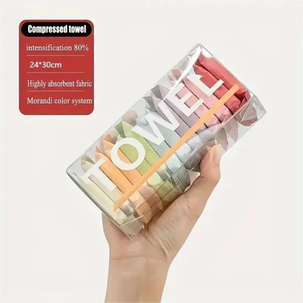 One-time Compressed Towel Washcloth Thickens the Cotton Bath Towel Travel Clean Face Independent Packing Portable Face Towel - Image 1