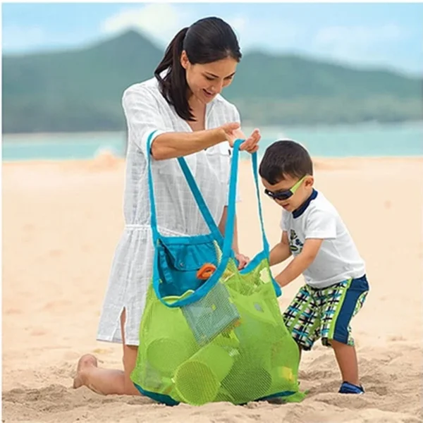 kf-S04a5e5b97b1849db8062c032fb83c5cfd Children Sand Away Protable Mesh Bag Kids Bath Toys Storage Bags Swimming Large Beach Bag for Towels Women Cosmetic Makeup Bag - Image 1