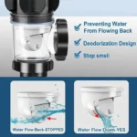 Flip-Top Kitchen Sink Drain Retractable Deodorizing Filter Flexible Downspout Bathroom Sink Anti Clogging Kitchen Accessories - Image 3