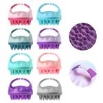 Scalp Scrubber Shampoo Brush Massager Clean Scalp Comb With Handle Hair Washing Brush Scalp Exfoliator Brush Head Scrubber Tools - Image 2