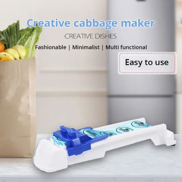 1pc White and Bule Vegetable Meat Rolling Machine Stuffed Grape Leaf Meat Roller Wrapping Cabbage Meat Rolling Kitchen Gadget - Image 2