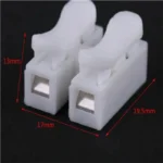 20pcs CH2 Spring Quick Wire Connectors Cable Clamps Terminal Block LED Strip Light Replace Electrical Tapes Cable Clamp Tools - Image 6