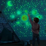 525PCS Box Packed Luminous Nine Planets Wall Sticker for Kids Bedroom Living Room Glow In The Dark DIY Party Home Decor - Image 2
