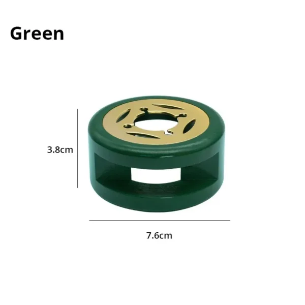 1set Lacquer Seal Furnace With Spoon Hollowed Out Circle Metal Sheet Wood For Stamping Lacquer Wax Melting Tool - Image 6