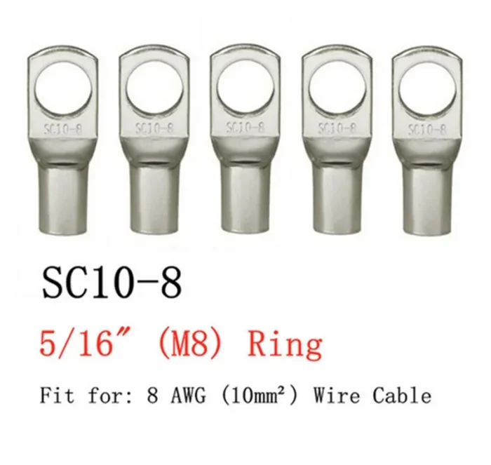 kf-S0c9d5bf14bc44c26a8213e6ff4863120v 20PCS 4-25mm Assortment Tinned Copper Lugs Ring Crimp Terminals Battery Wire Welding Cable Connectors Kit - Image 3