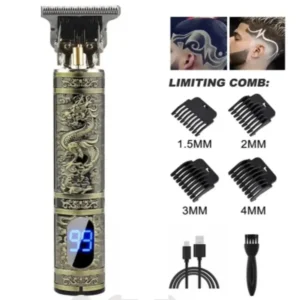 T9 LCD Electric Hair Clipper Oil Shaving Head Electric Pusher Carving Electric Shaver Rechargeble Hair Trimmer for Men Care