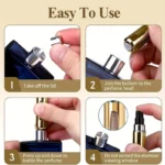 6 Portable Spray Bottles Travel Size 5ml Self-Priming Bottom Fill Perfume Bottle Set - Image 3