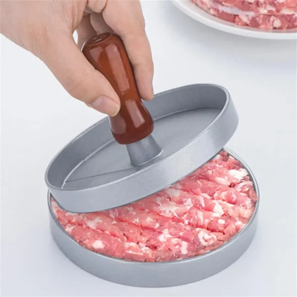 Hamburger Patty Machine Home Kitchen Burger Meat Press Making Round Patty Press Mold Creative Breakfast Patty Maker Aluminum Bur - Image 4