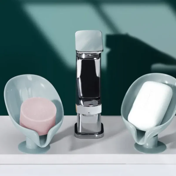 2pcs Soap Box Creative Draining Soap Storage Rack Punch Free Suction Cup Personalized Cute Household Shelf Bathroom Artifact - Image 3