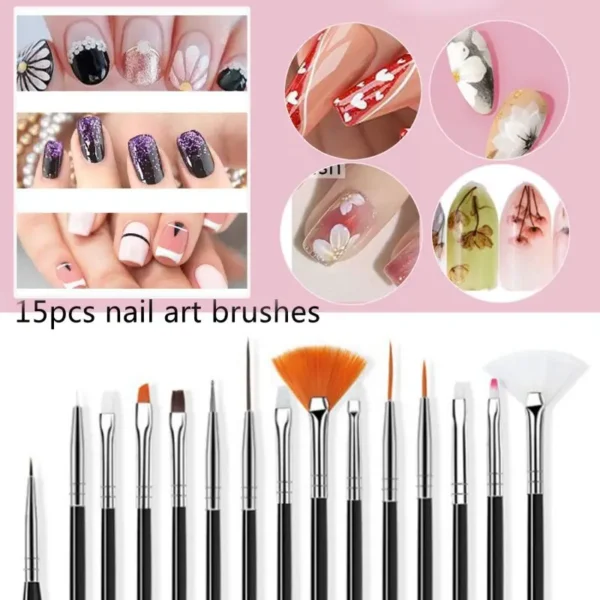 15pcs Fine Detail Paint Brush Set - Miniature Paint Brush For Detailing & Art Painting - Acrylic, Watercolor, Oil,Models - Image 3