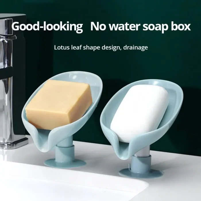 kf-S15342f7072444a09800a8e5e10c4c34eU 2pcs Soap Box Creative Draining Soap Storage Rack Punch Free Suction Cup Personalized Cute Household Shelf Bathroom Artifact - Image 1