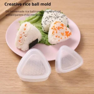 4PCS/Set DIY Sushi Mold Onigiri Rice Ball Food Press Transparent Triangular Sushi Maker Mold Sushi Kit Kitchen Bento Accessorie