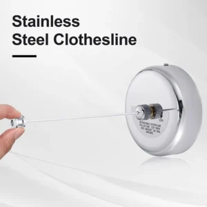 Wall-mounted Clothes Line Windproof 2.8m Adjustable Strength Nylon Durable Non-slip Drying Rack Rope Laundry