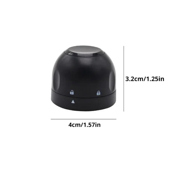 1pc Black Domestic Kitchen Sealing Red Wine Bottles Stoppers Mini Preservation Spin Leak Proof Wine Champagne Stoppers Cap - Image 6