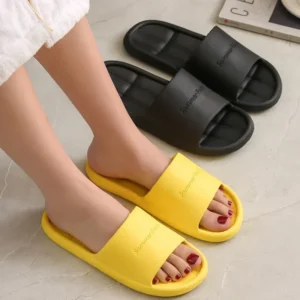 Men And Women Super Soft Eva Thick Platform Slides Minimalist And Comfortable Indoor Bathroom Non Slip Slippers Women Slippers