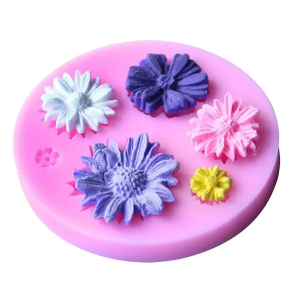3D Flower Silicone Molds Fondant Craft Cake Candy Chocolate Sugarcraft Ice Pastry Baking Tool Mould - Image 2