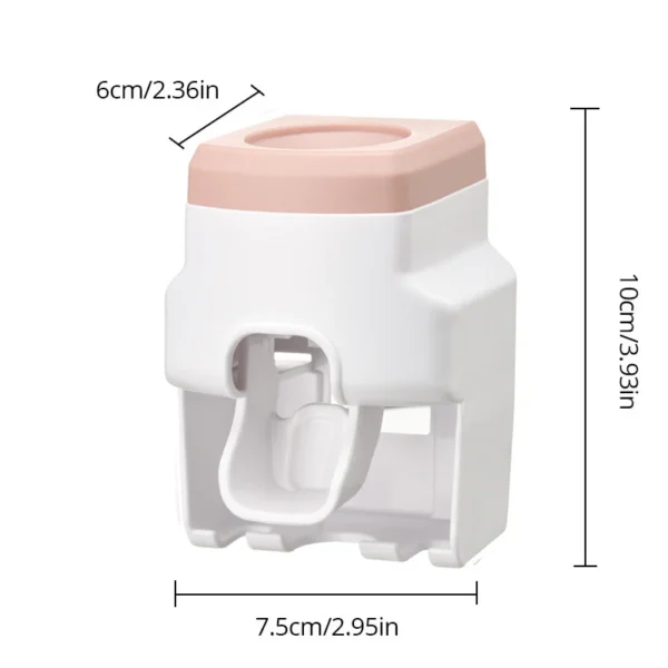 1pc Automatic Toothpaste Dispenser Creative Wall Mount and Small Toothbrush Holder Squeezer for Family Shower Bathroom - Image 6