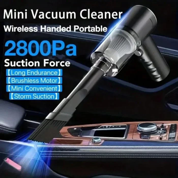 kf-S1e74712619f6407489784214950ff40ag Combination Vacuum Cleaner USB Charging Car Household Vacuum Cleaner Small Car with Fully Automatic High Power Powerful Cleaning - Image 1