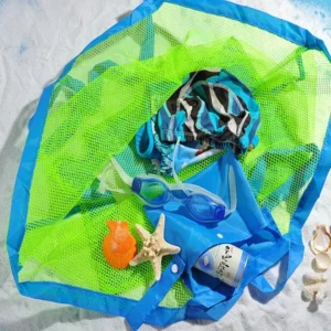 Children Sand Away Protable Mesh Bag Kids Bath Toys Storage Bags Swimming Large Beach Bag for Towels Women Cosmetic Makeup Bag