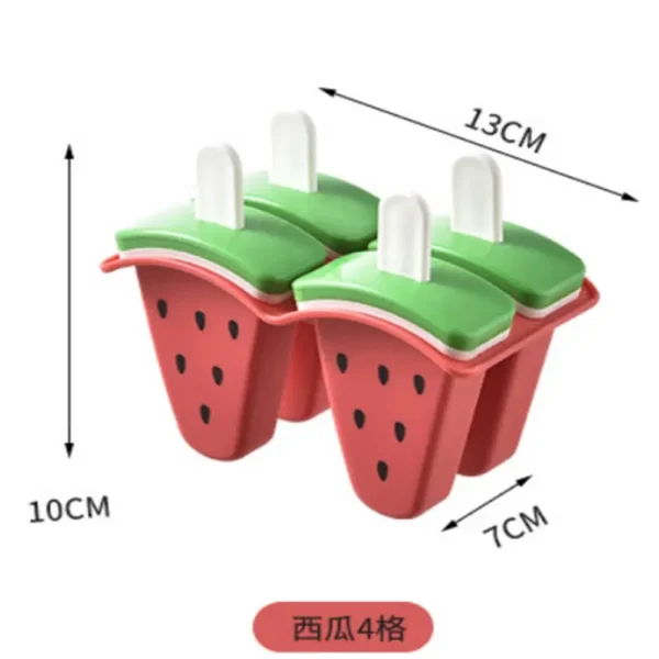 Ice Cream Mold With Cover Watermelon Shape Mold DIY Homemade Ice Popsicle Mould Frozen Juice Milk Kitchen Ice Cream Make Tools - Image 6
