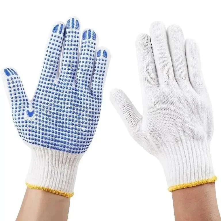12 Pairs Work Gloves With Anti Slip Grip, PVC Dots Safety Cotton Protection ,For Painter, Mechanic Industrial Construction - Image 4