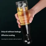 1pc Black Kitchen Oil Bottle Cooking Oil Spray 200ml Pneumatic Spray Bottle Fitness Barbecue Spray Oil Dispenser - Image 5